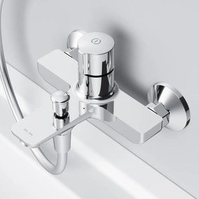 Vaňová a sprchová batéria AM.PM X-Joy FXT10500 TouchReel, jednopáková, chróm