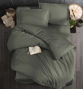 Obliečky bavlnený satén exclusive Modern zelené 200x140cm+90x70cm TiaHome