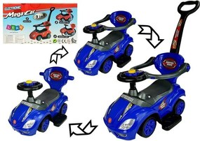 LEAN CARS Mega Car 3v1 Push Ride Blue