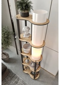 Stojacia lampa s poličkami NOTO 1xE27/40W/230V béžová/čierna