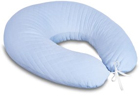 Dojčiace vankúš - relaxačná poduška 175 cm,Velvet lux Miminu, prešívaný - modrý