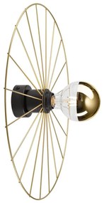 Nástenné svietidlo MONTANA 1xE27/15W/230V pr. 45 cm zlatá