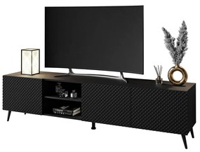 TV stolík AISHA čierna matná