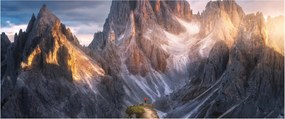 Obraz - Horská panoráma (120x50 cm)