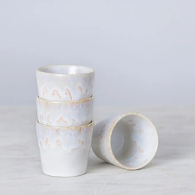 Biele kameninové šálky v súprave 8 ks na espresso 210 ml Grespresso – Costa Nova