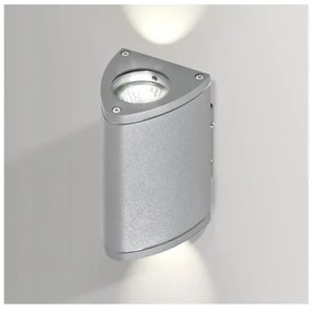 Vonkajšie nástenné svietidlo AZZARDO LUCA bright grey AZ0889