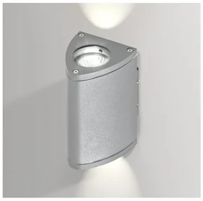 Vonkajšie nástenné svietidlo AZZARDO LUCA bright grey AZ0889