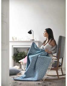 Pléd vo farbe lesného ovocia s podielom bavlny Euromant Aisha, 140 × 180 cm