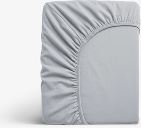 Goldea jersey elastická plachta - sivá 90 x 200 cm