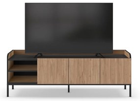 TV stolík v dekore duba v prírodnej farbe 160x55x42 cm Adara – Marckeric