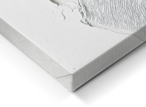 Obraz s ručne maľovanými prvkami 70x100 cm Petal Glow – Styler