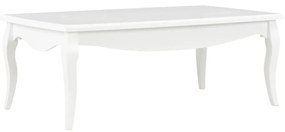 Konferenčný stolík, biely 110x60x40 cm, borovicový masív