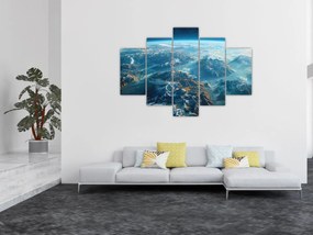 Obraz - Pohľad z vesmíru (150x105 cm)