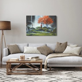 Obraz - Ilustrácie záhrady mečov (90x60 cm)