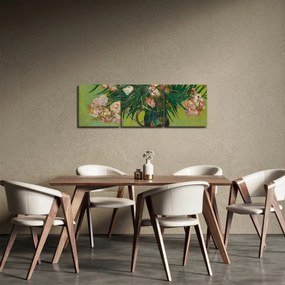 Obraz - Vincent van Gogh, Oleanders, reprodukcia (s hodinami) (90x30 cm)
