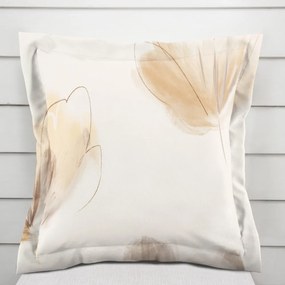 Biante Dekoračná obliečka na vankúš s lemom PM-109 Akvarelové tulipány na krémovom 30 x 50 cm