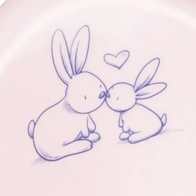 TEGA Hrajúci detský nočník protišmykový Bunny ružový