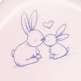 TEGA Hrajúci detský nočník protišmykový Bunny ružový