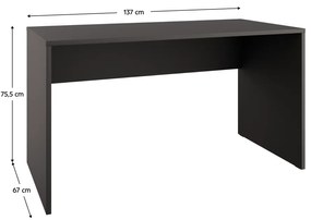 Pracovný stôl ADAPO 03, antracitová farba