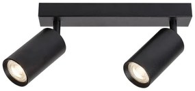 Rabalux 2085 - Stropné bodové svietidlo SOLO 2xGU10/25W/230V čierna