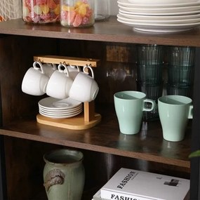 Komoda FIRA hnedá/čierna