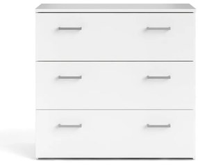 Biela nízka komoda 74x70 cm Space – Tvilum