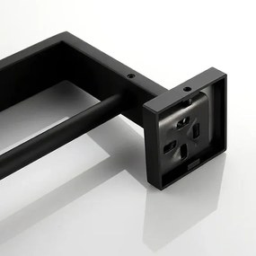 Rea Erlo 02, 2-radový vešiak na uteráky 60cm 332919, čierna matná, REA-06908