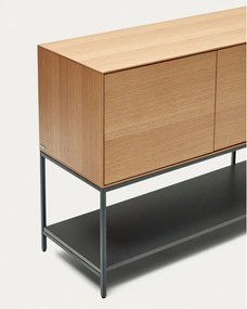 Nízka komoda v dekore duba v prírodnej farbe 97,5x80 cm Vedrana – Kave Home