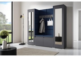 Predsieňová stena AMI 31 So zrkadlom Grafit Námornícka modrá