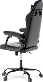 Herná stolička čierna / sivá KA-L626 GREY
