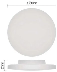 LED Kúpeľňové stropné svietidlo LED/15W/230V 3000/4000/5700K IP55 biela