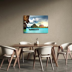 Sklenený obraz - Zátoka Phang Nga (70x50 cm)