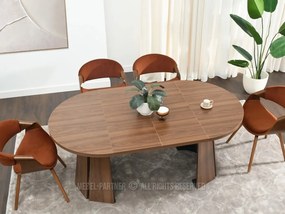 Rozkladací jedálenský stôl ORHAN orech 100 - 180 cm