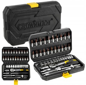 CROWNMAN Box na náradie pre nástrčné kľúče, 46 kusov