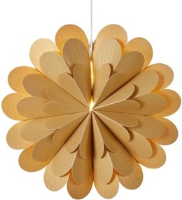 Závesná svetelná dekorácia s vianočným motívom v zlatej farbe ø 45 cm Maravilla – Markslöjd