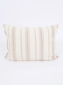 Bavlnená obliečka na vankúš Natural 50 × 70 cm - Prúžky béžové