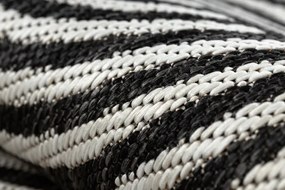 Koberec ORGANIC 1835 geometrický, čierny / sivý