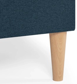 Rozkládací rohová sedací souprava DORIS Tmavomodrá