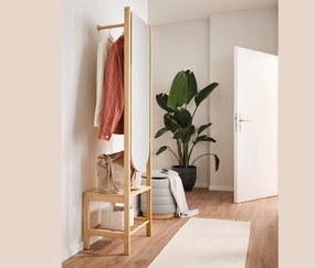 Vešiaková skriňa so zrkadlom a odkladacou plochou