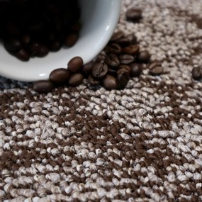 Spoltex, Metrážny koberec Marbeline 190 hnedá, na mieru, šíře 4m, hnedá, filc, detská izba