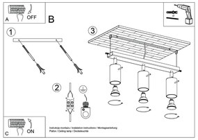 Zelené bodové svietidlo 6x45 cm Etna – Sollux
