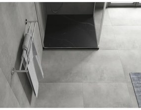 Mexen Hugo, štvorcová sprchová vanička SMC 80 x 80 cm, čierny kameň, 42758080