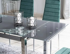 Rozkládací jídelní stůl Merlin 110/170 cm černý