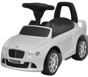 Biele šliapacie autíčko Bentley-