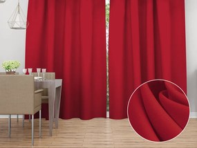 Biante Dekoračný záves Rongo RG-087 Jahodovo červený 140x140 cm