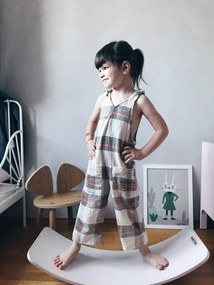 Drevená balančná doska kinderboard biela