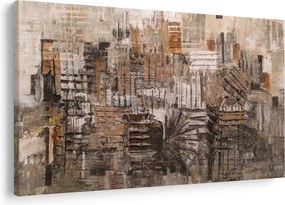 Obraz - Abstrakcia v hnedých tónoch (90x60 cm)