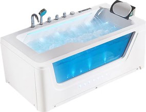 BPS-koupelny Hydromasážna vaňa HYD-NE912WH 170x90 BIELA s ohrevom vody