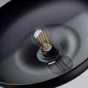 Sollux SL.1330 - Luster na lanku GINA 1xE27/15W/230V pr. 38 cm čierna