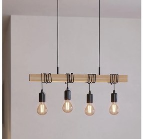 Eglo 43512 - Závesný luster na lanku TOWNSHEND 4xE27/60W/230V
